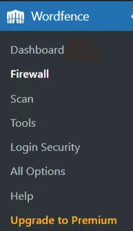 Click on “Firewall”