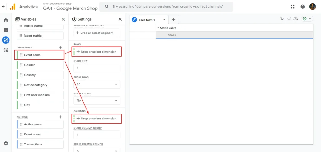 Double-click or Drag & drop or select the dimensions