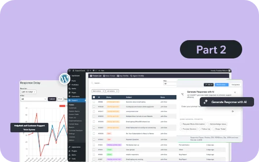 How to integrate a Helpdesk and Customer Support Ticket System in WordPress using SupportCandy (Part 2) featured image