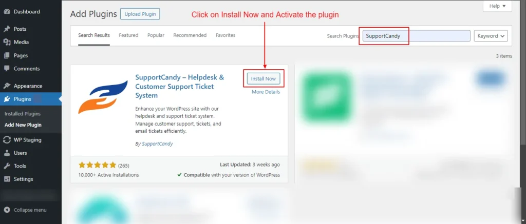 Install and Activate the Plugin